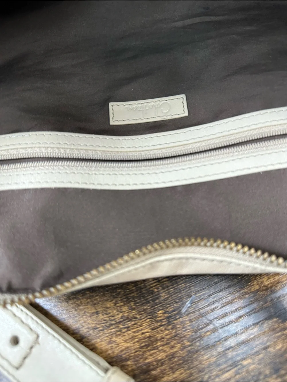 Cole Haan cream leather